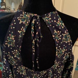 Chances R Pretty floral cold shoulder dress